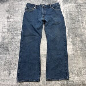 Y2K Levis Jeans Mens 36x29 Blue 517 Boot Cut Western Cowboy Skate Medium Wash